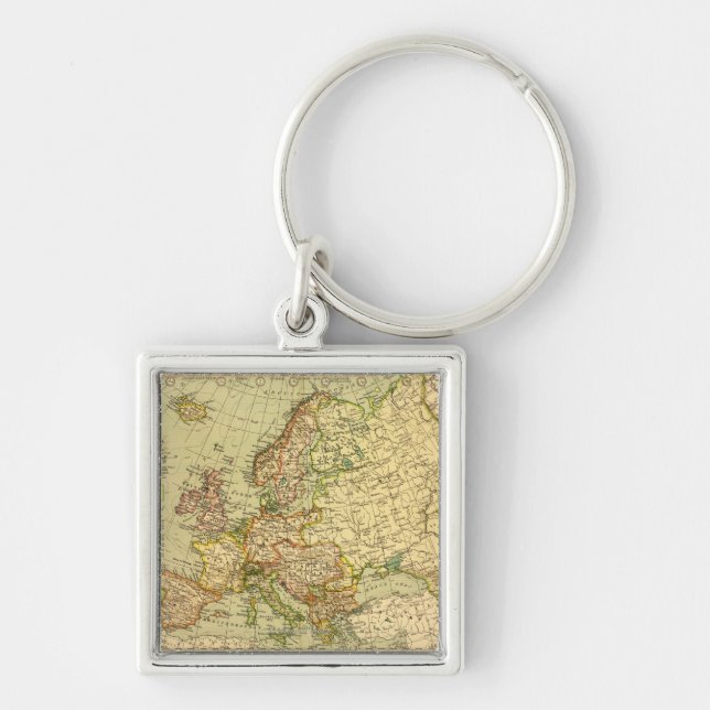 EuropePanoramic MapEurope 3 Key Ring (Front)
