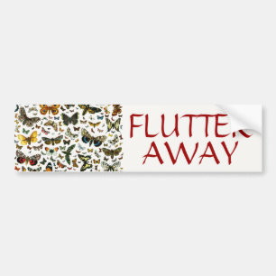 Europe's Best-Known Butterflies and Moths Collage Bumper Sticker