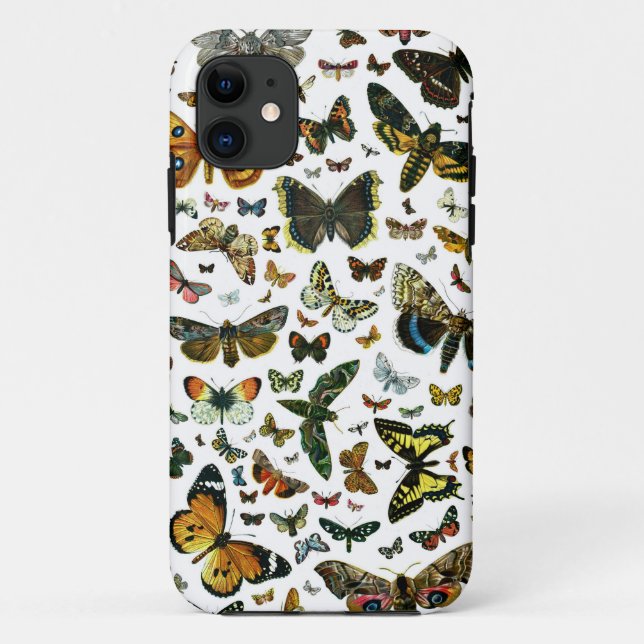 Europe's Best-Known Butterflies and Moths Collage Case-Mate iPhone Case (Back)