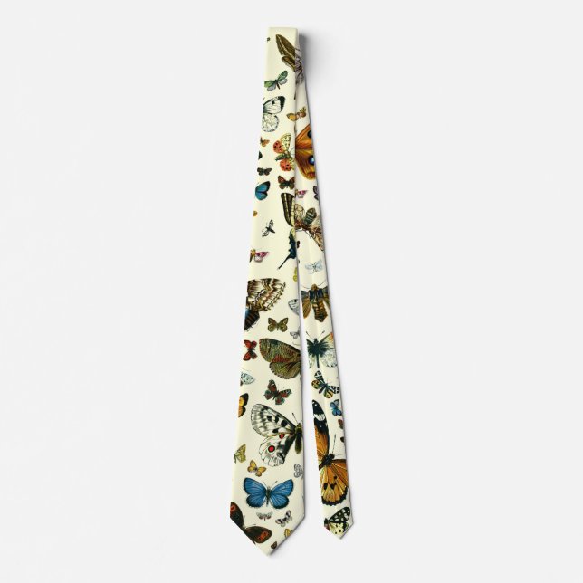 Europe's Best-Known Butterflies and Moths Collage Tie (Front)