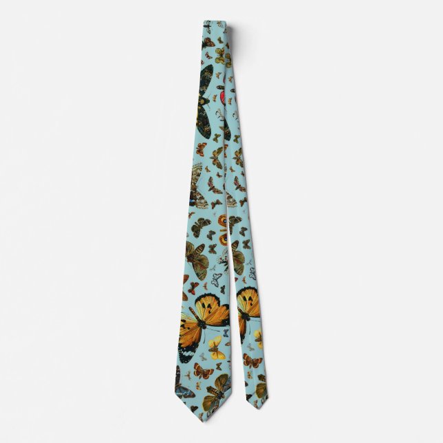 Europe's Best-Known Butterflies and Moths Collage Tie (Front)