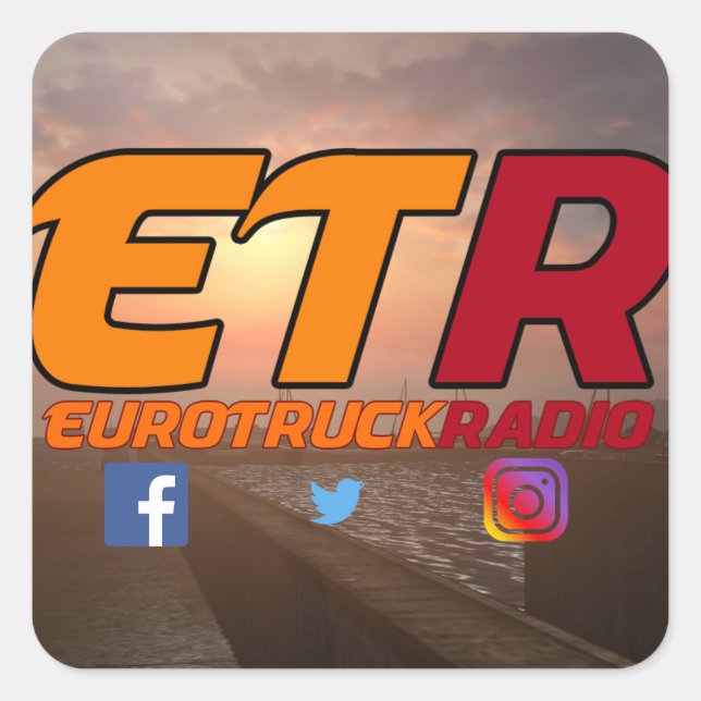 EuroTruckRadio Sticker Pack Design #1 (Front)