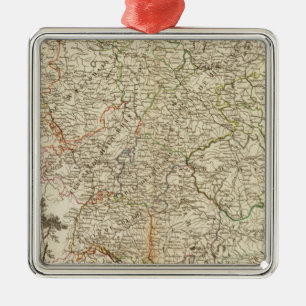 Eurupoe Postal Roads Metal Ornament