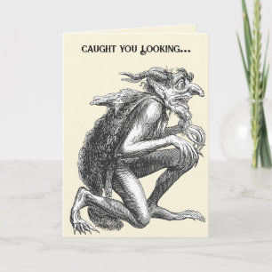 Eurynome Superior Demon Vector Illustration Card