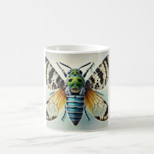 Euryxaenapta dorsal view 160924IREF211 - Watercolo Coffee Mug
