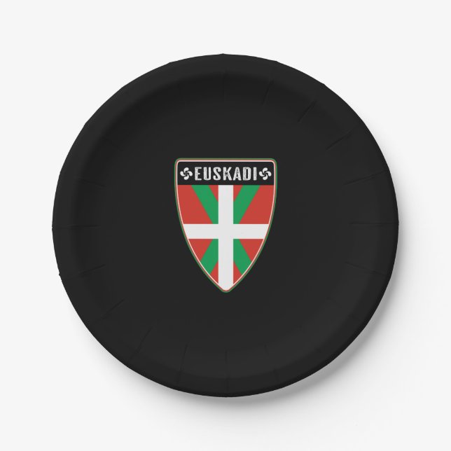 Euskadi Basque Country Paper Plate (Front)