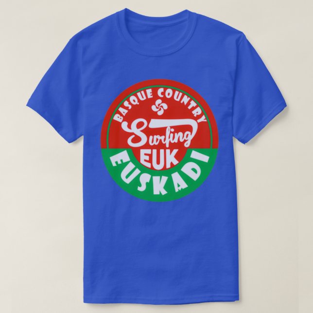 Euskadi Basque Country Surf Sticker T-Shirt (Design Front)
