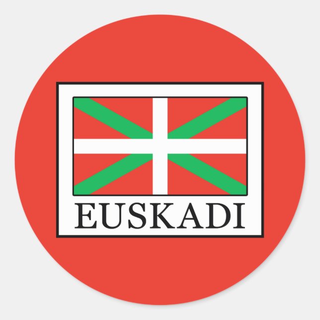 Euskadi Classic Round Sticker (Front)