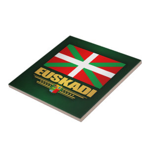 Euskadi Flag Ceramic Tile