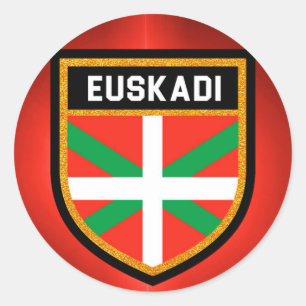 Euskadi Flag Classic Round Sticker