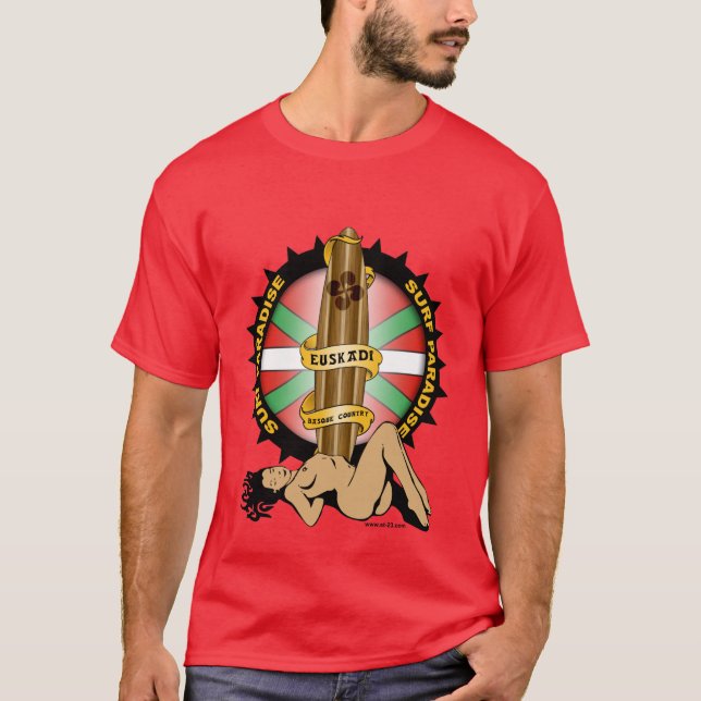 Euskadi surfing design T-Shirt (Front)