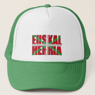 Euskal Herria forms the Basque flag: Ikurriña, Trucker Hat
