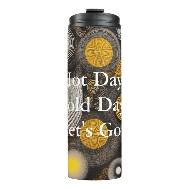 Eva 2 Abstract Design Thermal Tumbler (Front)