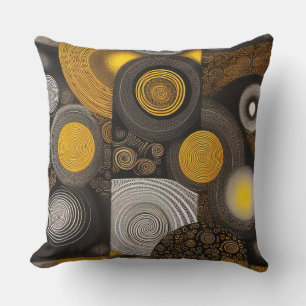 Eva 2 Abstract Design Throw Pillow