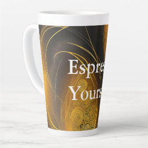 Eva 3 Abstract Design Latte Mug