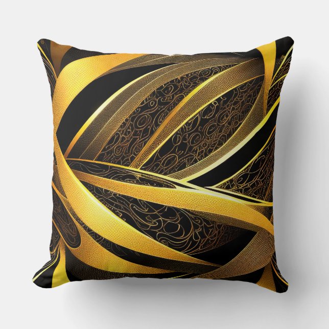 Eva 4 Abstract Design Throw Pillow (Front)