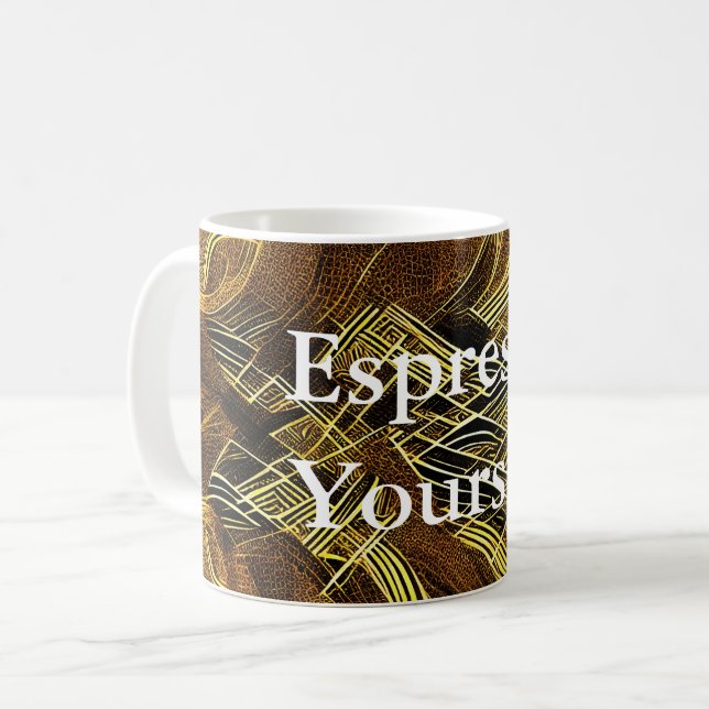 Eva 6 Abstract Design Classic Mug (Front Left)
