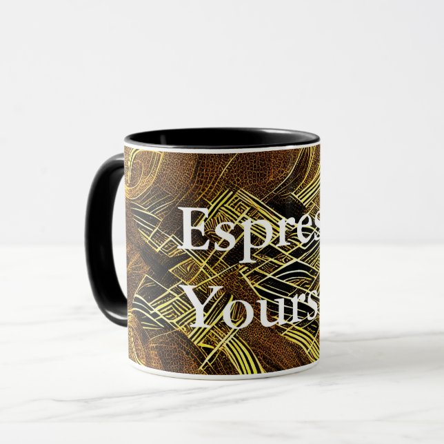 Eva 6 Abstract Design Combo Mug (Front Left)