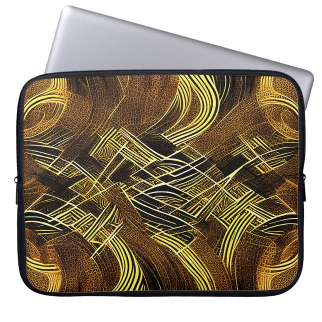 Eva 6 Abstract Design Laptop Case (Front)