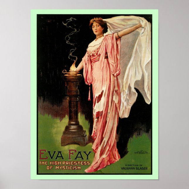 Eva Fay ~The High Priestess of Mysticism Poster (Front)