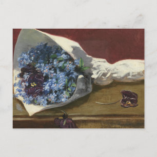 Eva Gonzales - The Bouquet of Flowers Postcard