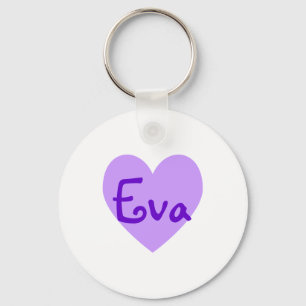 Eva in Purple Key Ring