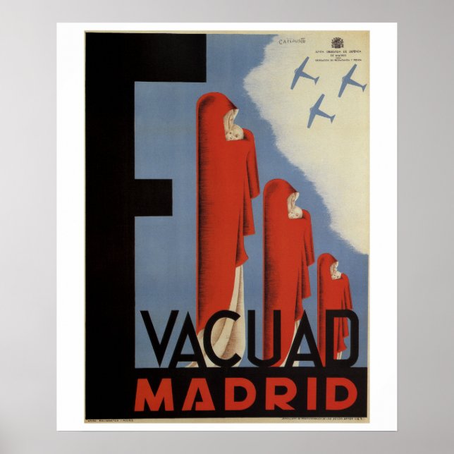 Evacuate Madrid (1937)_Propaganda Poster (Front)