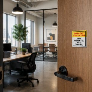 Evacuation Door Status Labels for Offices Post-it Notes