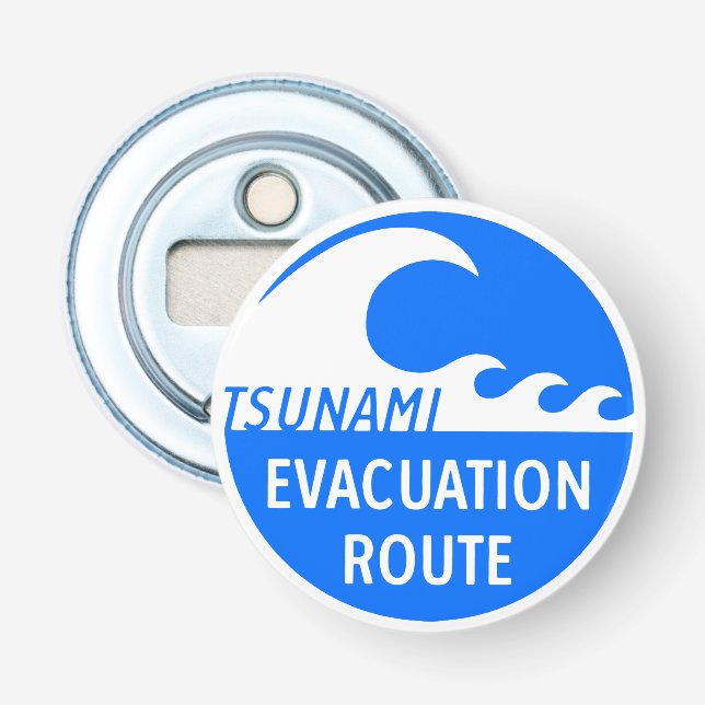 Evacuation Route Highway sign Bottle Opener (Front)