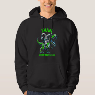 Evan Crushin' It Since Day One Astronaut Dinosaur  Hoodie