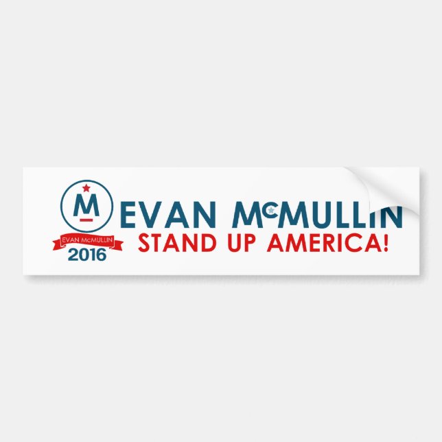 Evan McMullin - Stand up America! Bumper Sticker (Front)