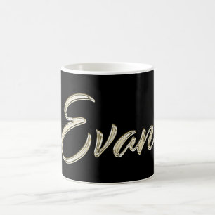Evan Name whitegold Tasse Teetasse Kaffeetasse Coffee Mug