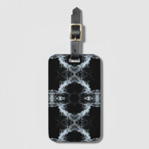 Evanescence Abstract White on Black Fluid Art