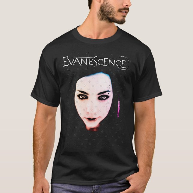 Evanescence Amy Lee Vintage Rock Gothic Style T-Shirt (Front)