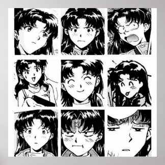 Evangelion Misato Poster