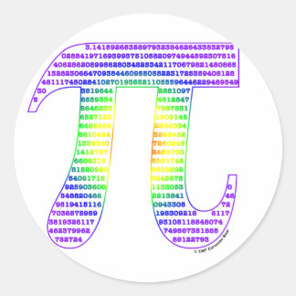 Evan's Pi #1 Classic Round Sticker