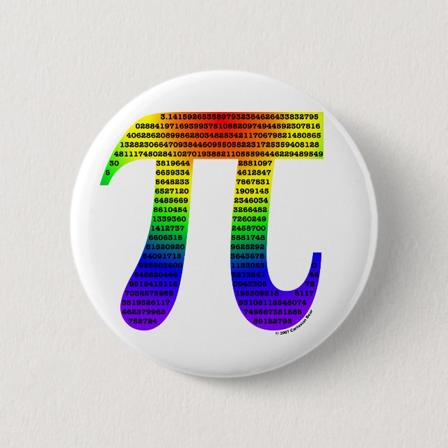 Evan's Pi #2 6 Cm Round Badge (Front)