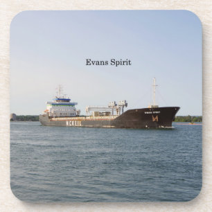 Evans Spirit set of 6 plastic coasters