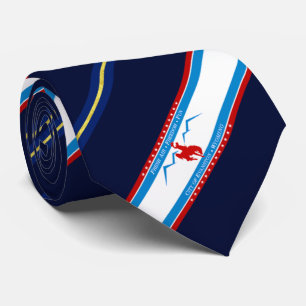 Evanston (Wyoming) city flag Neck Tie