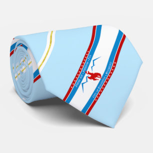 Evanston (Wyoming) city flag Neck Tie