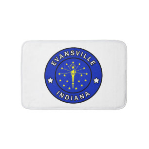 Evansville Indiana Bath Mat