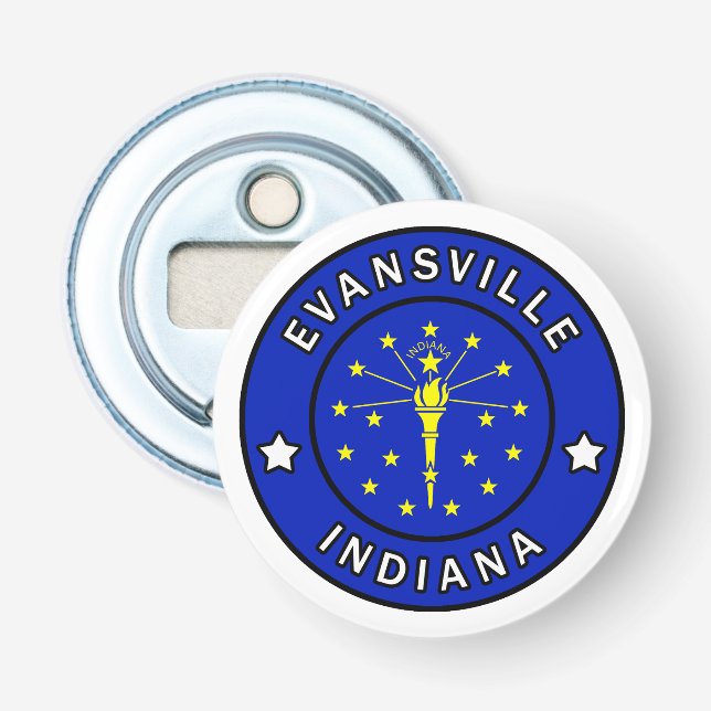 Evansville Indiana Bottle Opener (Front)