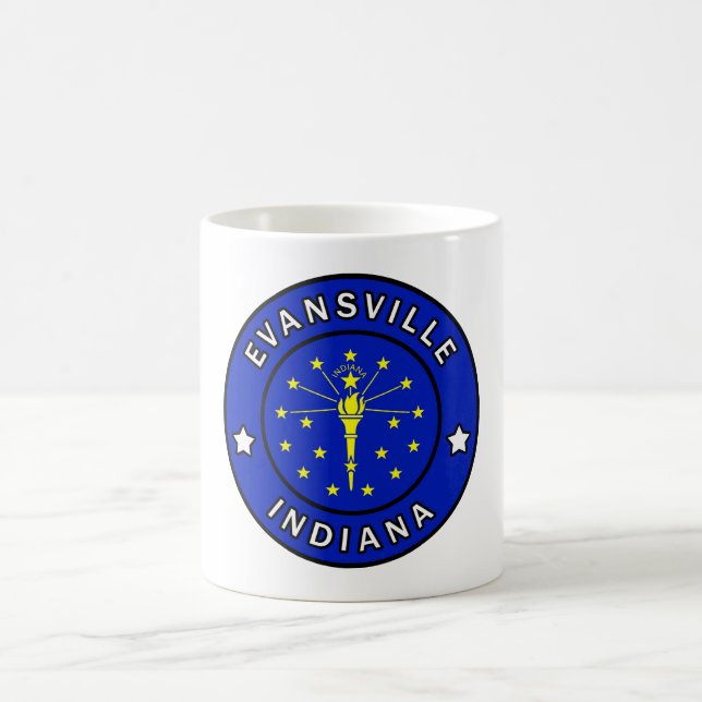Evansville Indiana Coffee Mug (Center)