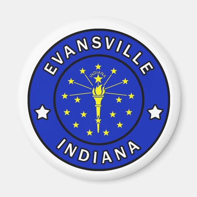 Evansville Indiana Magnet (Front)