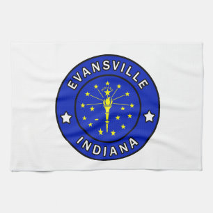 Evansville Indiana Tea Towel