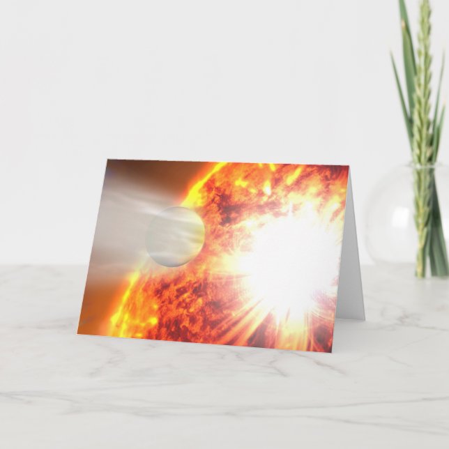 Evaporation Of Hd 189733b's Atmosphere Card (Front)