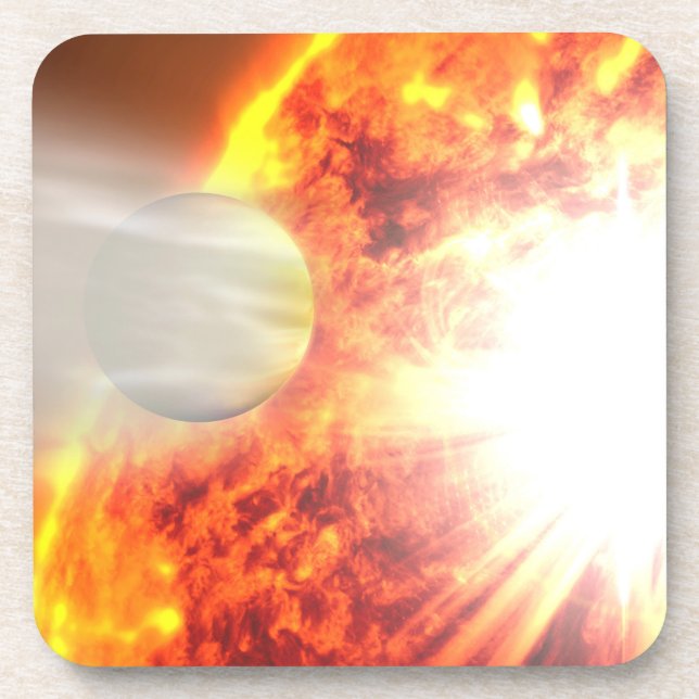 Evaporation Of Hd 189733b's Atmosphere Coaster (Front)