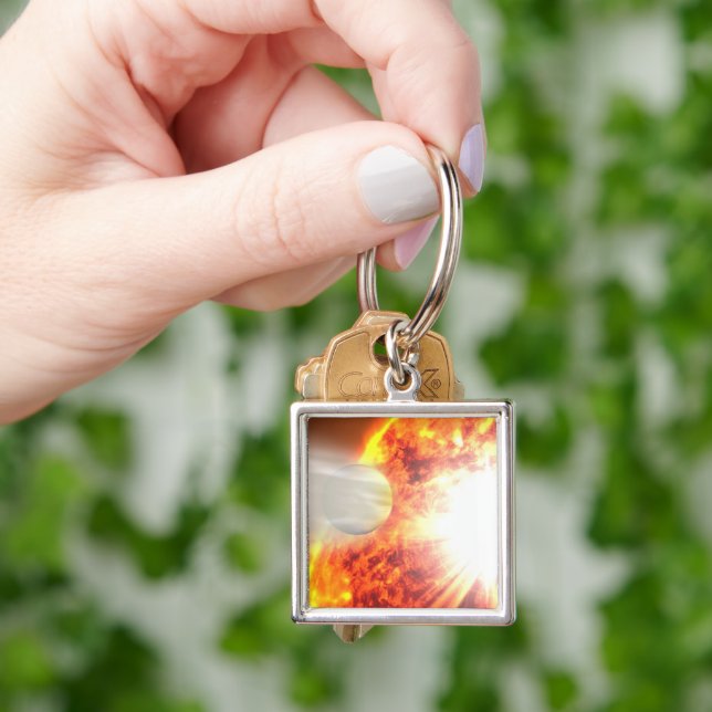 Evaporation Of Hd 189733b's Atmosphere Key Ring (Hand)