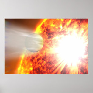 Evaporation Of Hd 189733b's Atmosphere Poster