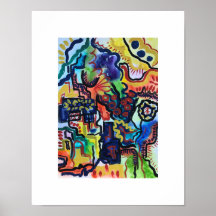 Eva's Garden-Hand Painted Abstract Art